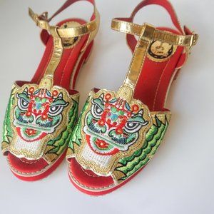 Miss L Fire May I Have This Lion Dance Sandal
